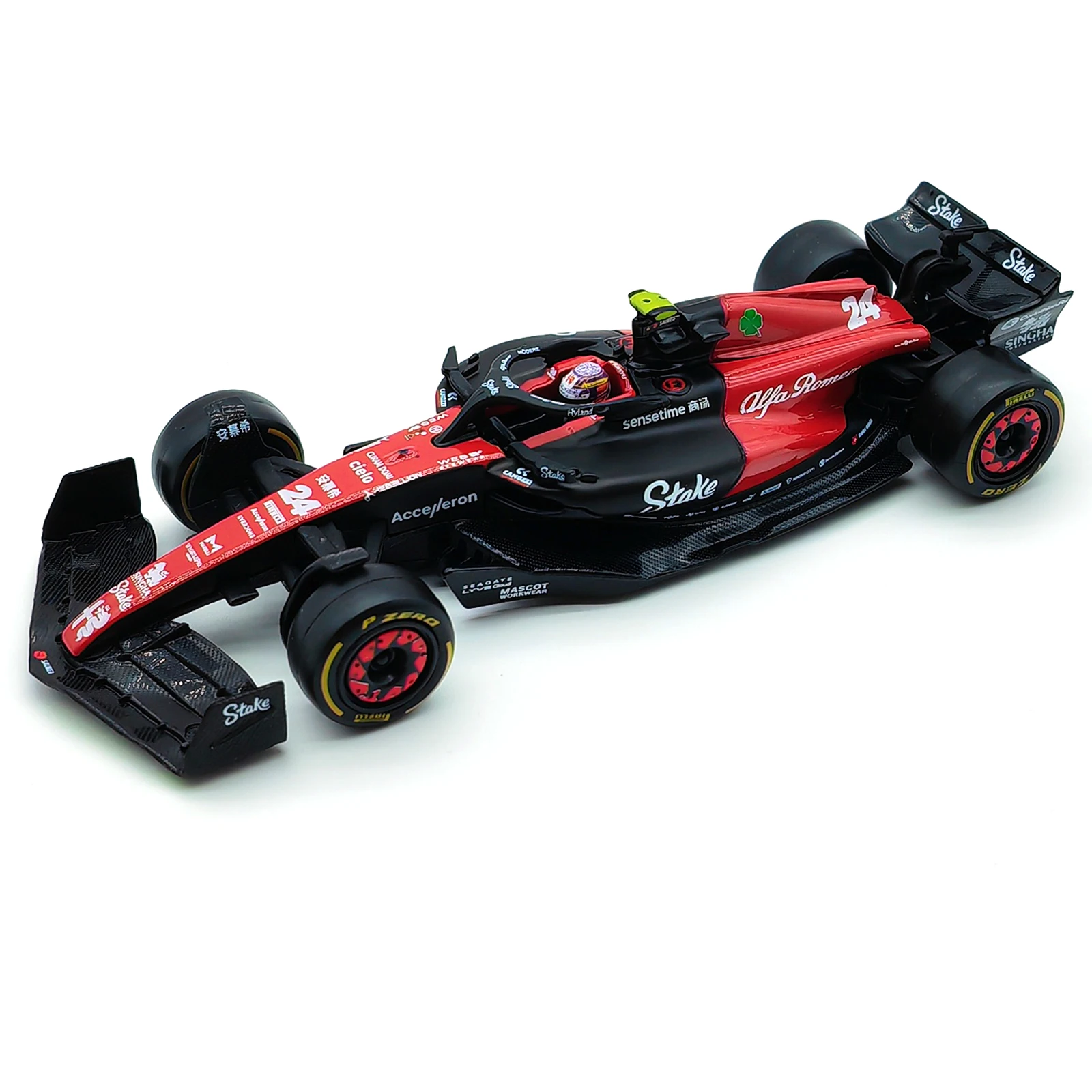 Bburago 1:43 2023 Alfa Romeo C43 F1 Formula Car Die Cast Vehicles Collectible Model Racing Toys 4