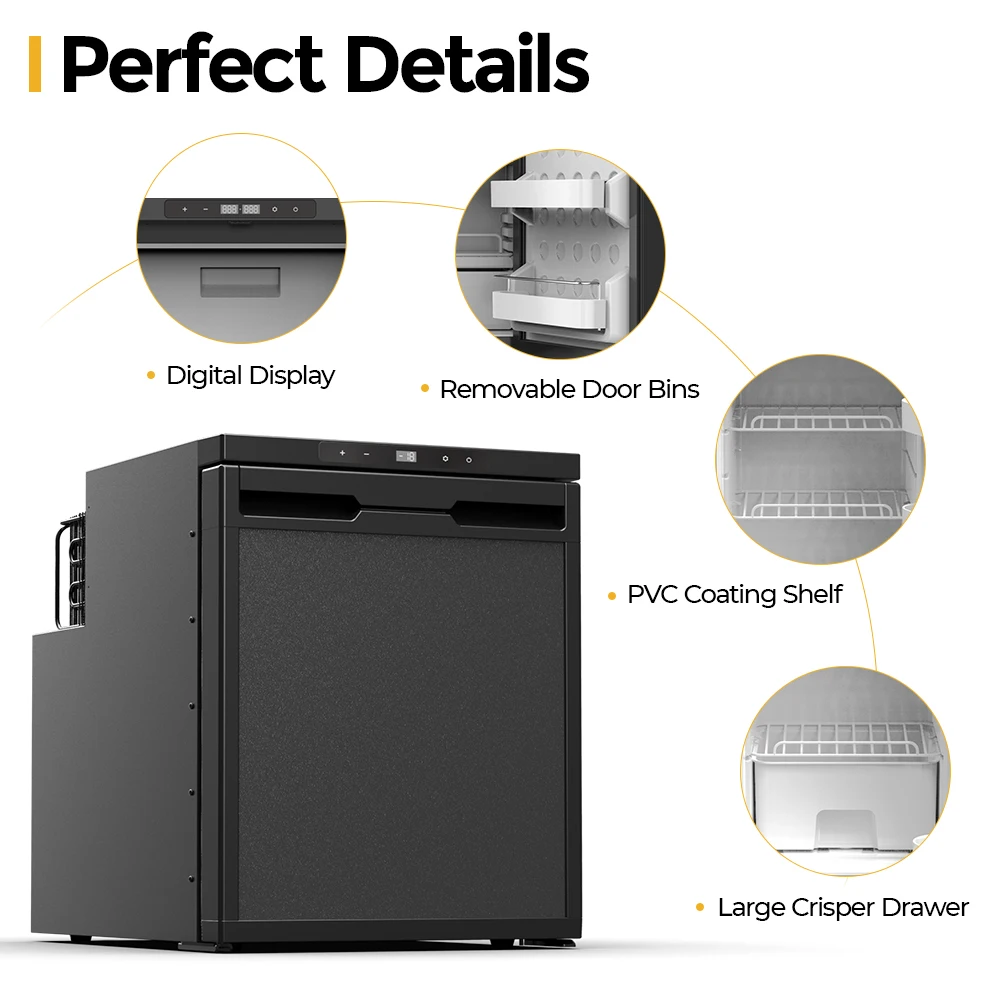 Alpicool CR40X RV Car Refrigerator AC DC Dual Use Cooler Home Vehicle 12V 24V Freezer Compressor Car Fridges RV Cooler