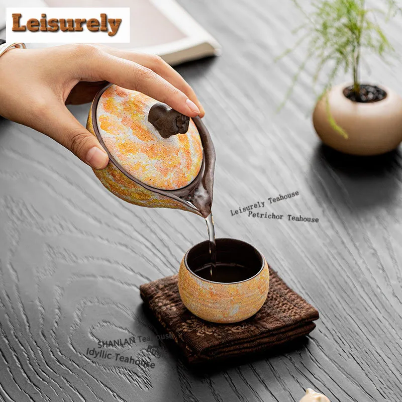 Mineral Rocks Treasure Horse Tea Set Complete Set Boutique Tea Ceremony Set Teapot And Tea Cup Set Drinkware Supplies Gift Craft