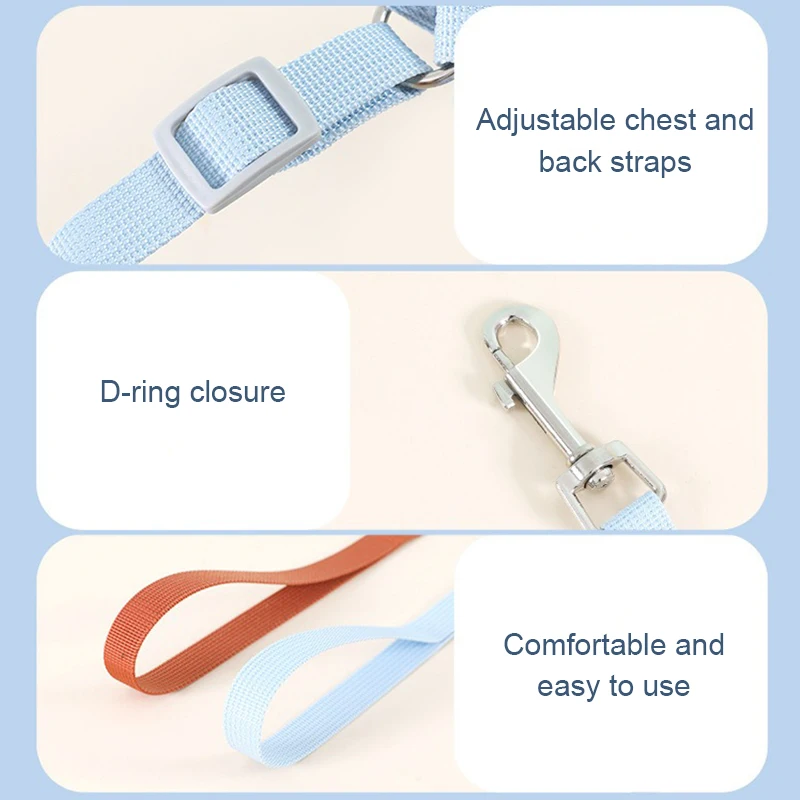 Adjustable Pet Harness Set 5