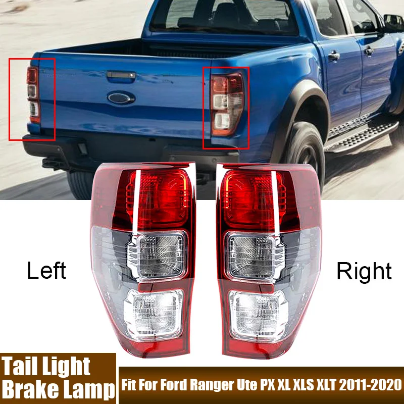 

Car Light Left,Right Tail Light Brake Lamp With Bulbs Rear Signal Lamp Stoplight Fit For Ford RANGER Ute PX XL XLS XLT 2011-2020