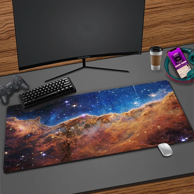 

Gaming Mouse Pad Nebula Large Computer Mousepad XXL 900x400mm 1000x500mm Galaxy Space Mause Mat Gamer Rubber Office Desk Mat Pad