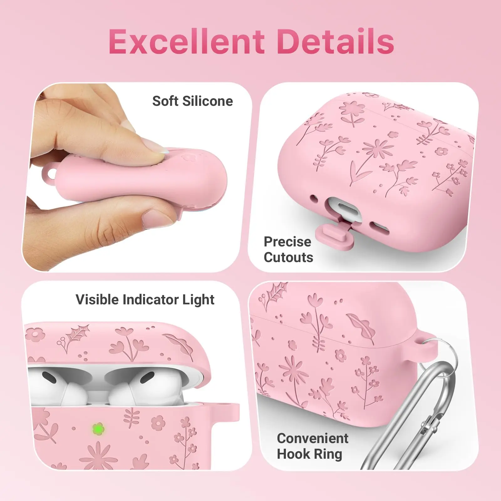 Premium silicone protective case for Airpods Pro 3 in various colors.