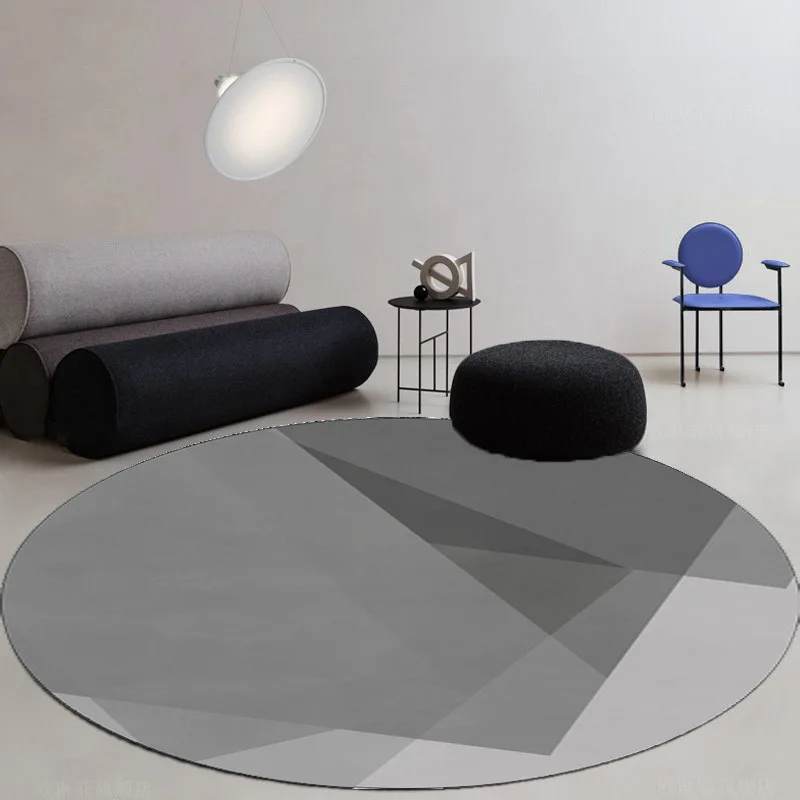 Bedroom round floor mat dirt resistant office computer gaming swivel chair rocking table study stool under study floor mat