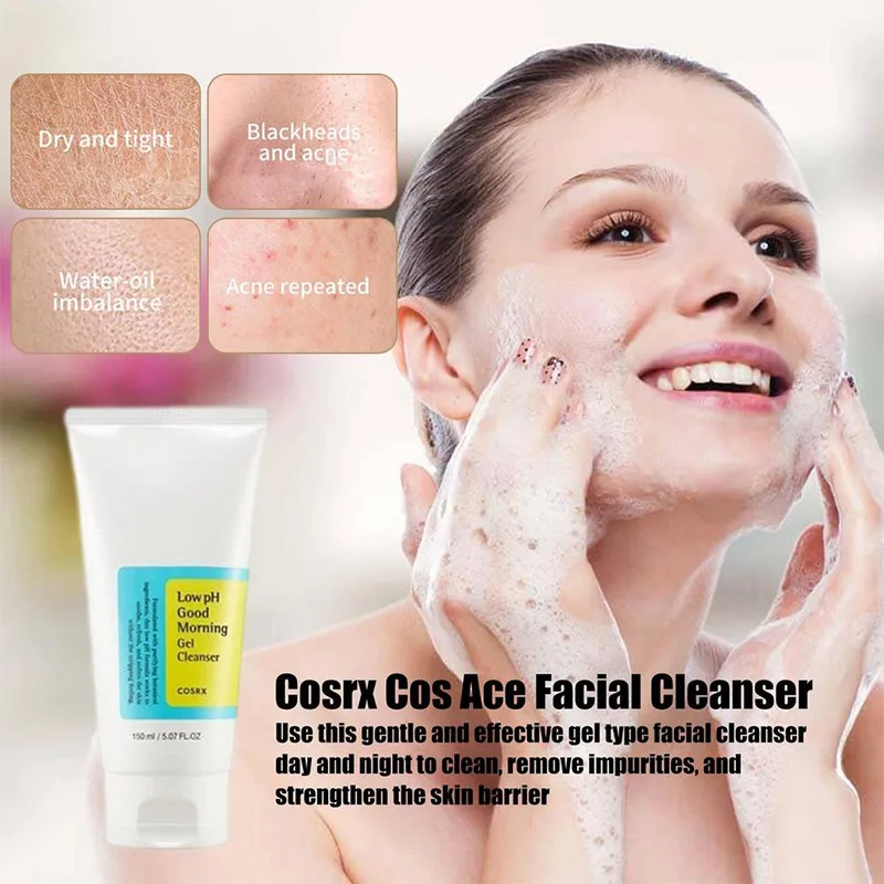 

COSRX Snail Mucin 96% Power Repairing Essence Cochlear cow cream Low pH Cleanser AHA/BHA Clarifying Treatment Toner