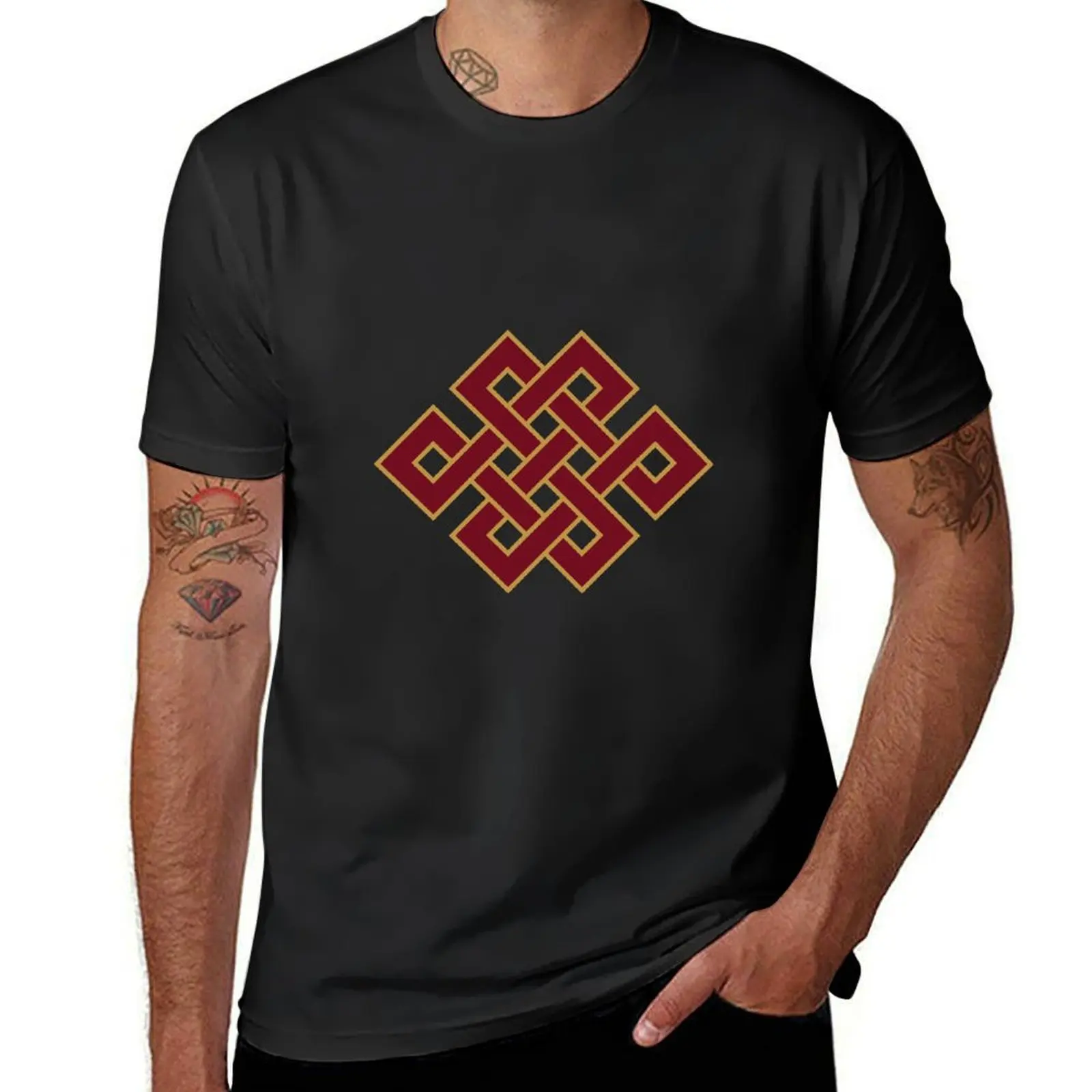 

Endless Knot T-Shirt anime funnys mens tall t shirts