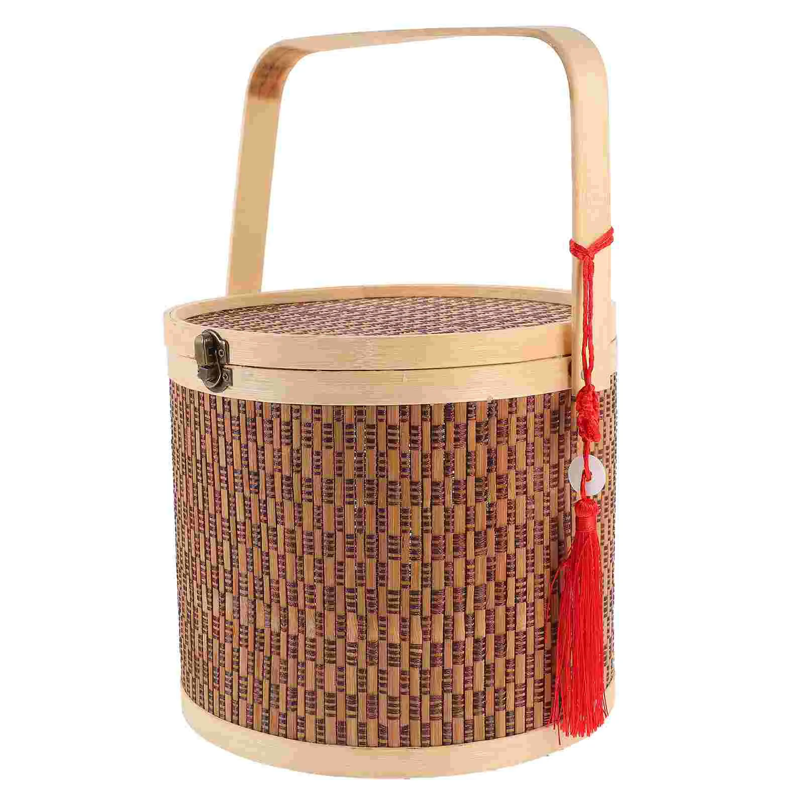 

Other Storage Baskets New Year's Shopping Gift Wedding Flower Girl Bamboo Hand-made Fruit