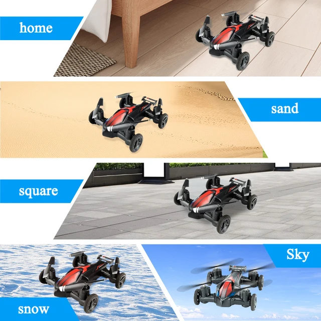 JJRC Mini Drone Air-Ground Flying Car Dual Mode Racing Stunt Vehicle RC Car Quadcopter Drone Children Off-road Toy Dron Kid Gift 3