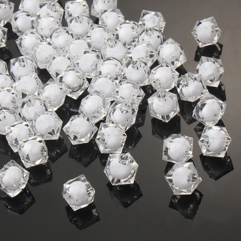 

Faceted Square Acrylic Loose Beads for Jewelry Making DIY Handmade Charm Bracelet Necklace Keychain Jewelry Accessories Supplies