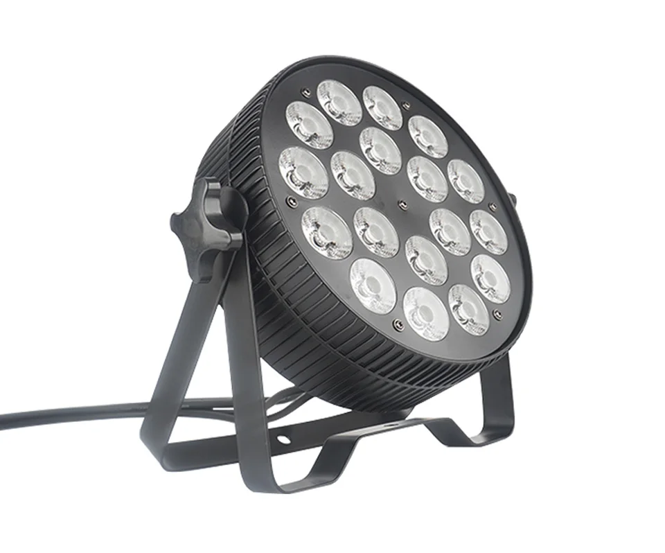 High Power 18Pcs Par Light DMX Full Color Par Light 200W Stage Wash Ambient Ligh