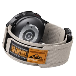 Nylon Sport Watch Strap - Versatile 20mm/22mm Band - 20mm Venu 2 Plus (Misty gray)