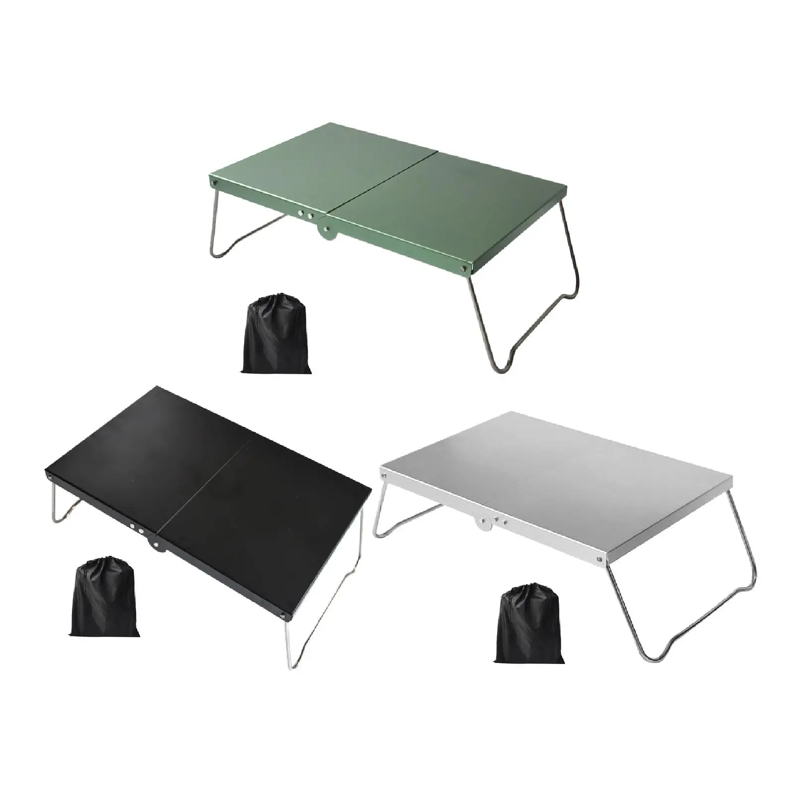 Mini Camping Table Folding Folded Camp Table for Hiking Picnics Barbecue