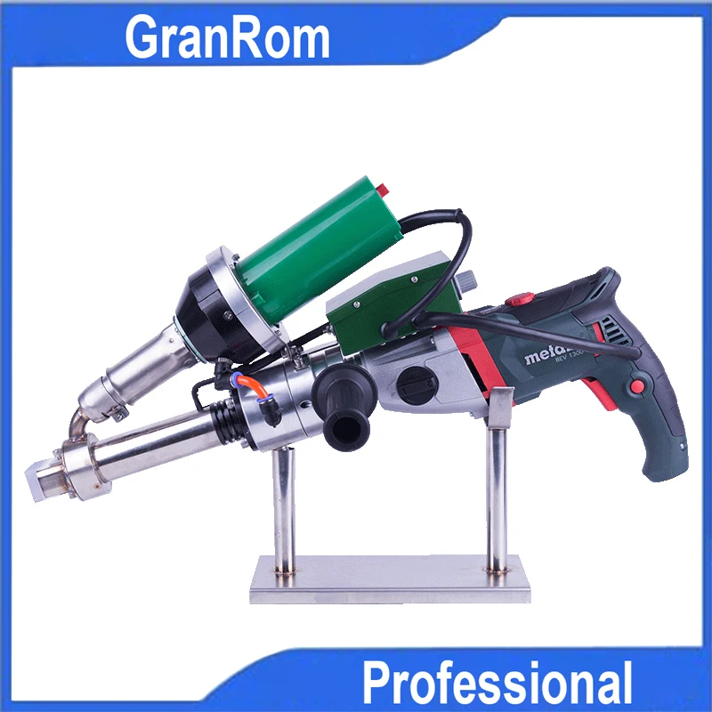 

230V Plastic Extrusion Welder Hand Extruder Hot Air Welding Gun LST610A Dual Heating for HDPE PP PE Sheet Pipe Membranes