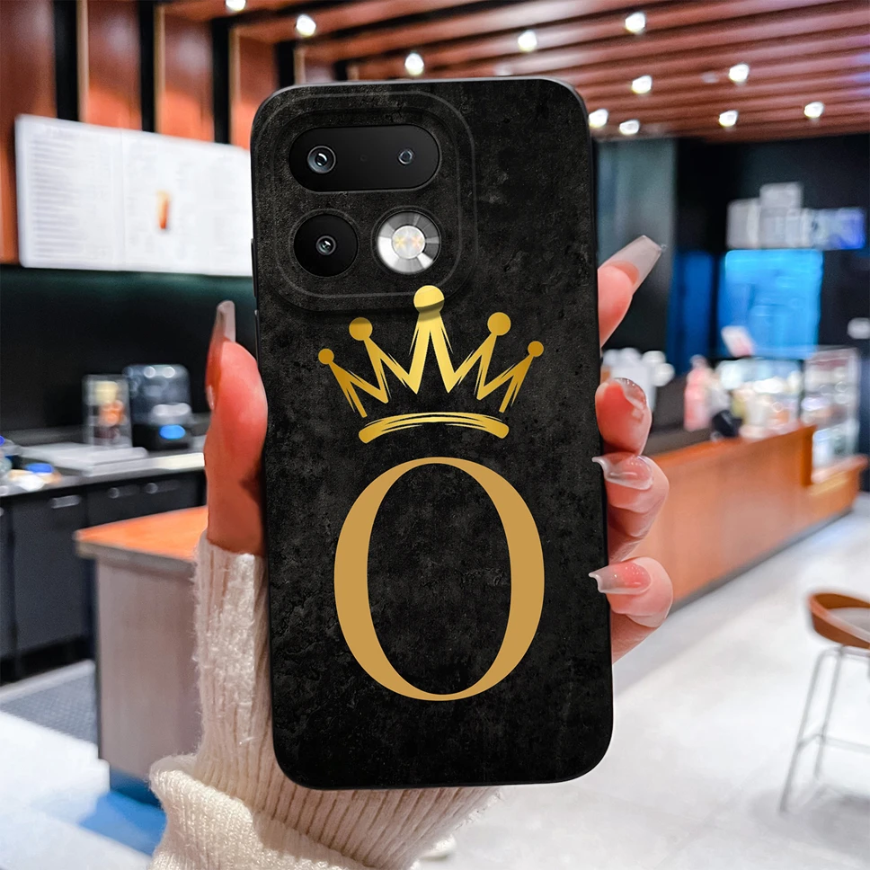 Fashion Crown Letters Shockproof Silicone Couple Phone Case