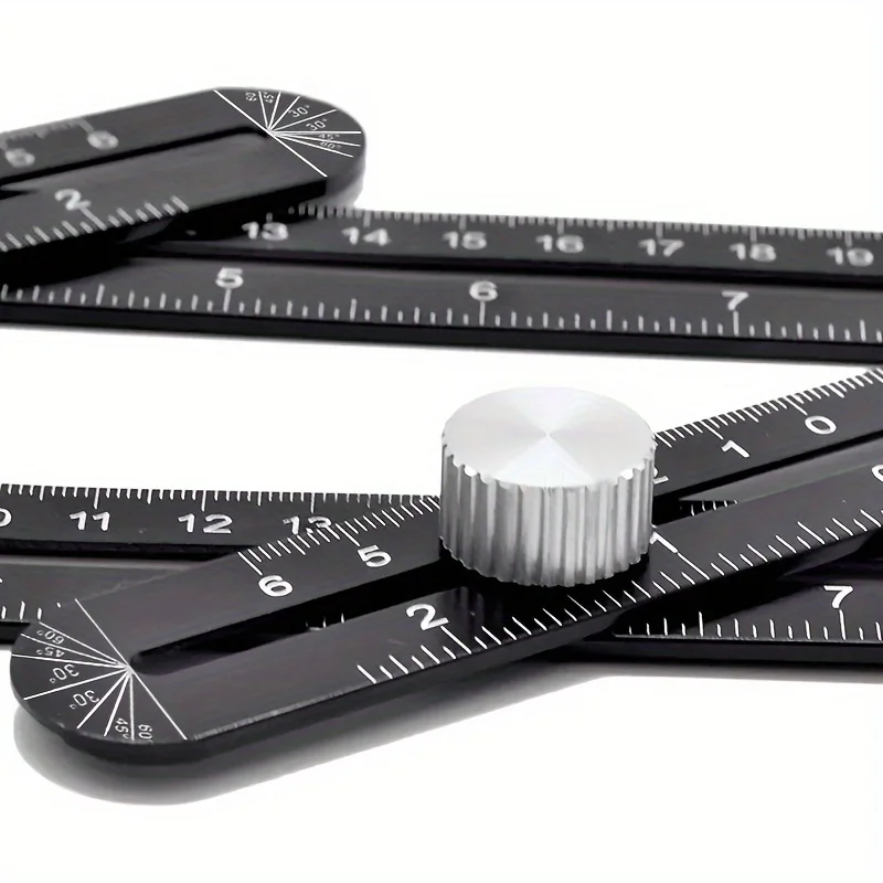1PC construction tools multi-angle measuring ruler aluminum folding positioning ruler professional DIY shingle floor punch
