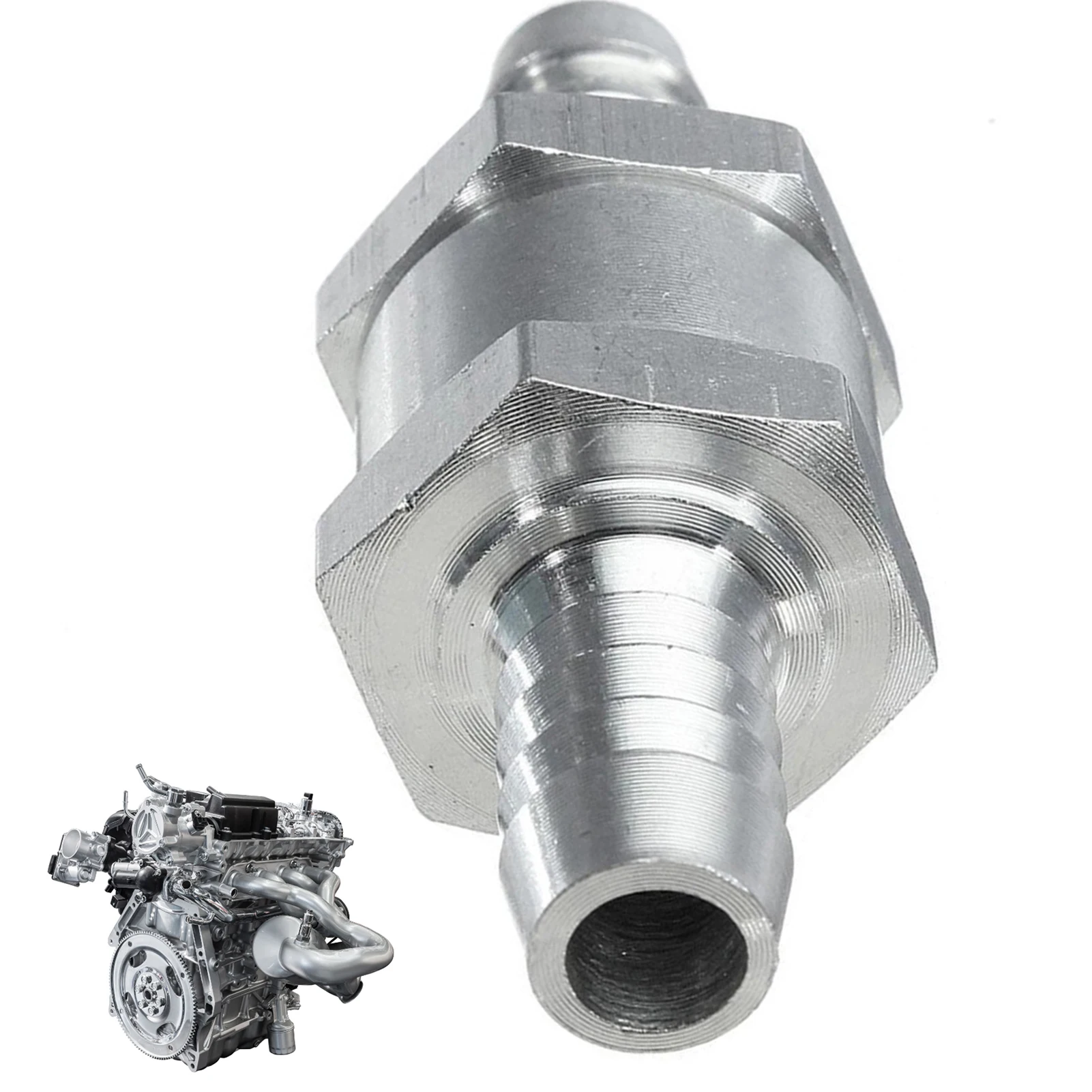 One Way 6/8/10/12mm Valves Aluminium Non Return Valve Fuel Oil Gas Check Valve for Car Automobile Oil Water Pumps