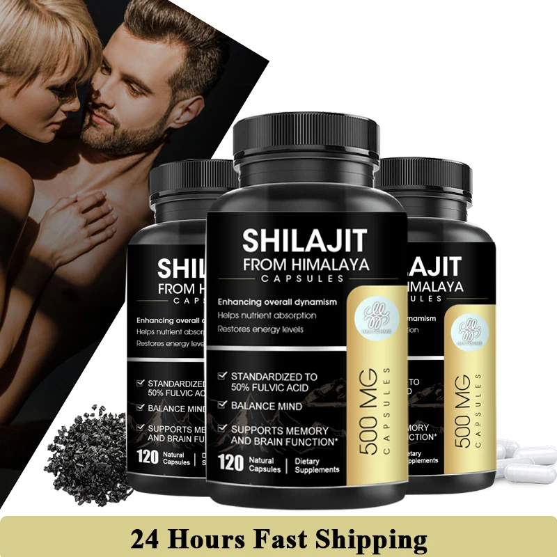 HimalayaShilajitGinsengCapsulesRich50NaturalFulvicAcid85Trace