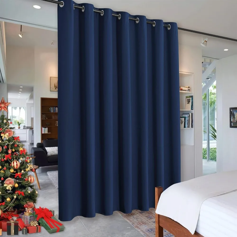 

RYB HOME Room Divider Curtains 100 Inch Width Blackout Curtains for Space Separator Bedroom Patio Sliding Glass Door Dining