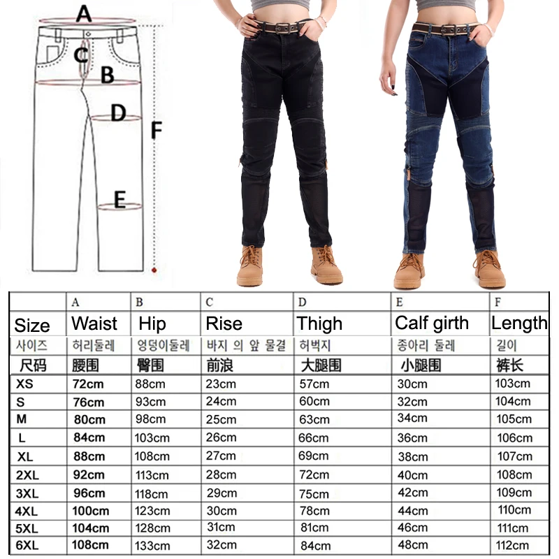 여성용 케블라 모터사이클 청바지 여름용 블루 내마모성 오토바이 바지 방풍 라이딩 팬츠