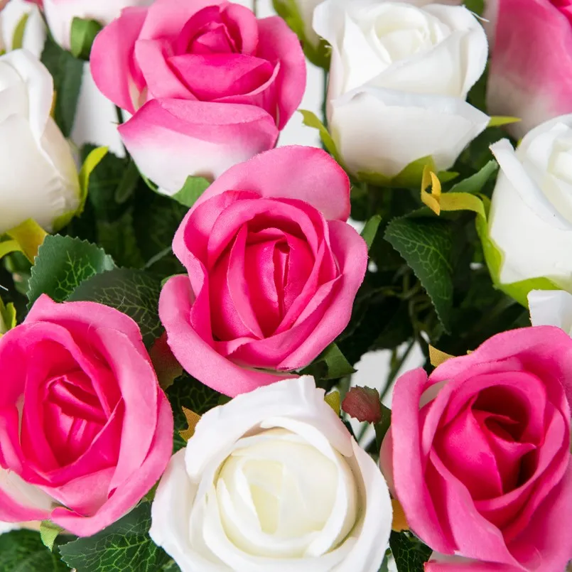 Künstliche Blumen, Rosensträuße, Hochzeit, Braut, dekorative Kränze, Festival-Dekorationen, Vasen, Hausgarten, günstiges Geschenk, künstliche Pflanzen – Detail 11