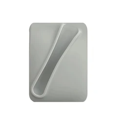 Universal Soft Silicone Lip Gloss and Lipstick Holder with Strong Adhesive Stand (Gray)