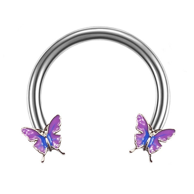 Nose Ring 16G Horseshoes Rings Helix Hoop Septum Piercing Butterfly Sexy Nariz Piercing Ear Cartilage Tragus Goth Piercing