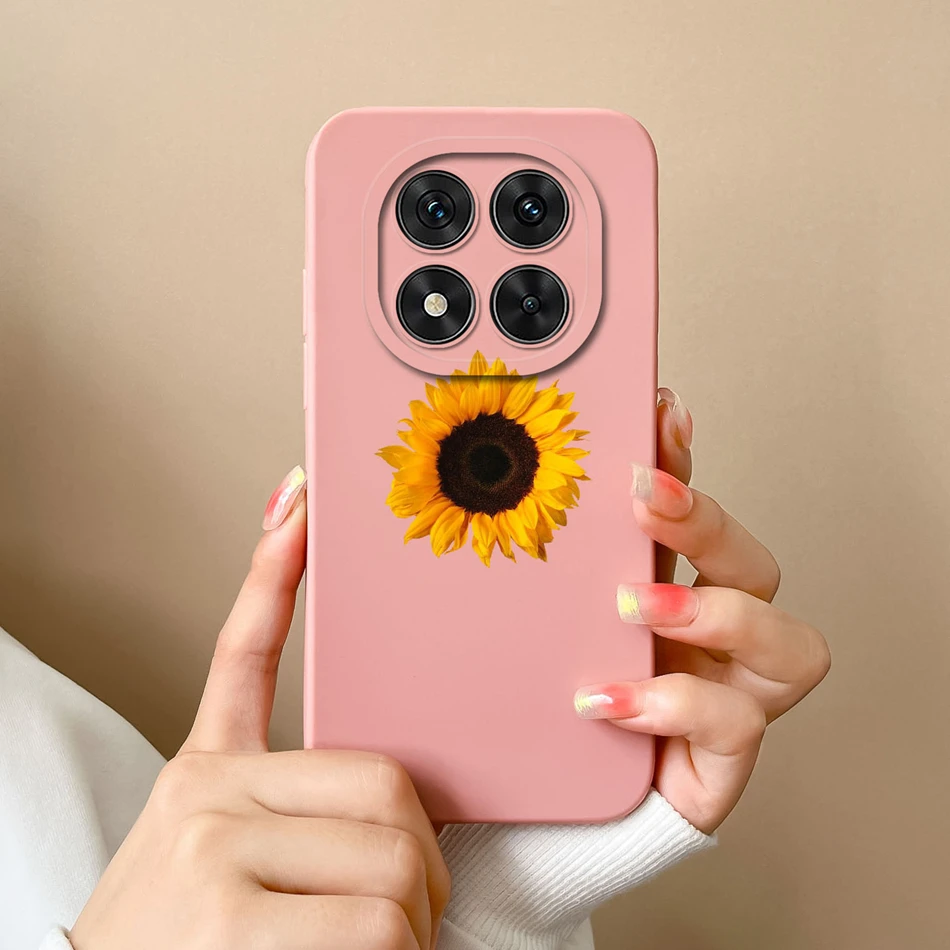 Floral Liquid Silicone Full Protection Phone Case - Elegant and Durable Cover