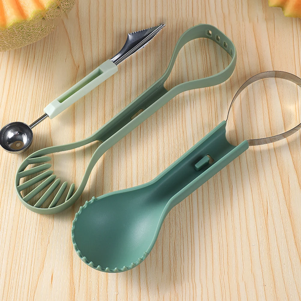 Watermelon Baller Scoop Set Reusable Time-Saving Fruit Slicers Dig Tool Set For Backyard BBQs