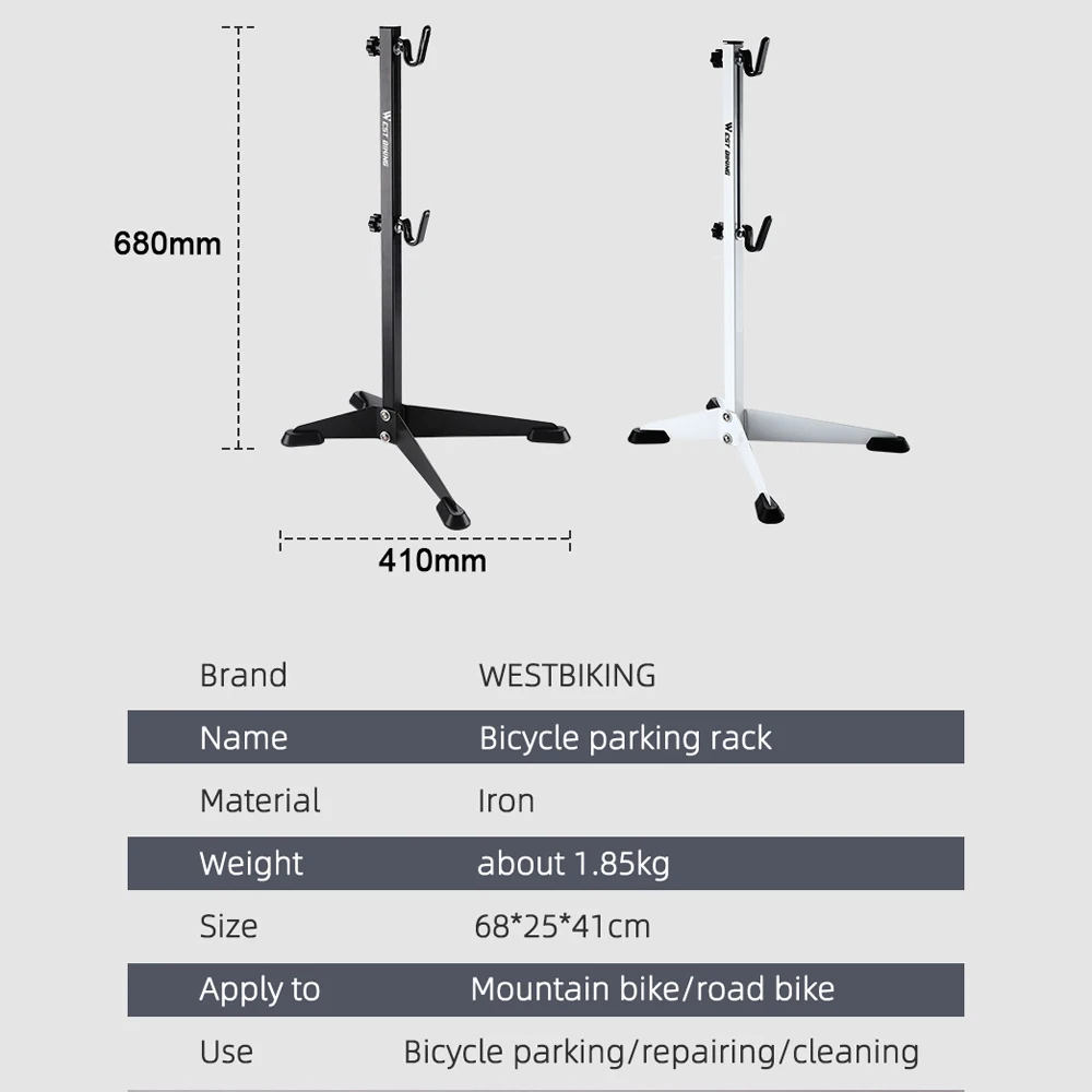 Bicycle Parking Rack Bicycle Stand Bike Indoor Garage Storage Bracket Bike Adjustable Height Holdder Maintenance Stand bicycle parts