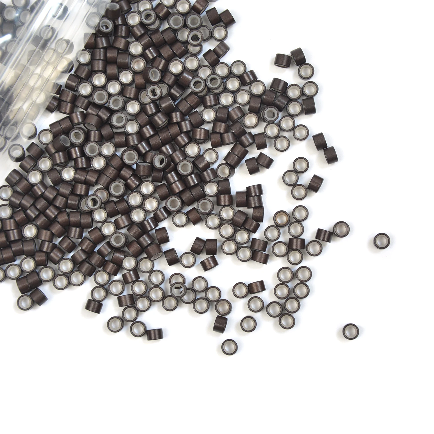 4.5mm*2.5mm*3mm 헤어 익스텐션 마이크로 링크 링 비즈 실리콘 마이크로 링/링크/비드 마이크로칩 헤어 익스텐션 도구