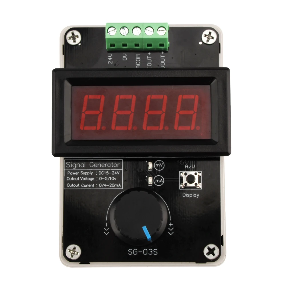 Gaqqee Digital 4-20mA 0-10V Voltage Signal Generator 0-20mA Adjustable Current Transmitter Professional Measuring Instrument Signal Generator