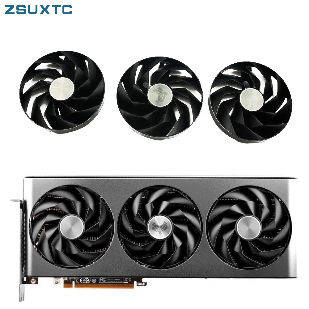 Ventola Della Scheda Video 95Mm Muslimyrx7900Xt Per Sapphire Nitro + Amd Radeon Rx 7900 Xt 7800Xt Ventola Di Raffreddamento Della Scheda Grafica