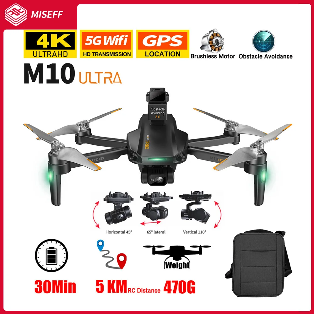 M10 Ultra Drone 4K Profesional GPS Dual Camera Dron