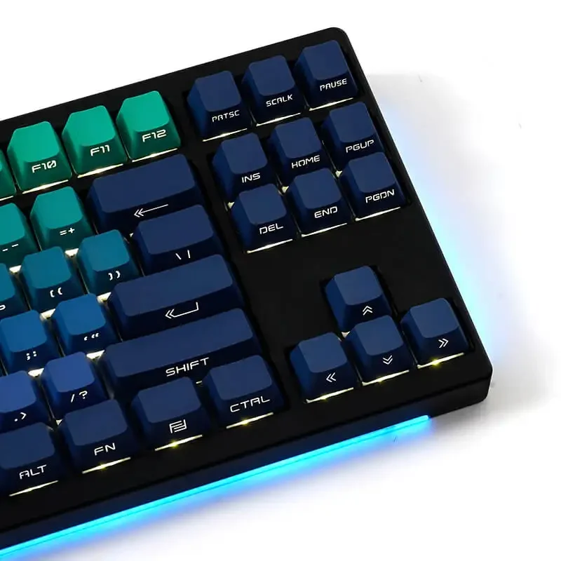 Idobao-teclado Gradiente Keycaps Injeção de Cor Dupla Impressão Lateral para Teclado Personalizado Azul Roxo Laranja Diy - Imagem 2