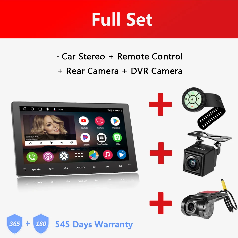 ✳️ ANDROID ATOTO 2G+32G CARPLAY✳️ Atoto 9 polegadas 2din android carro estéreo gps navegação display