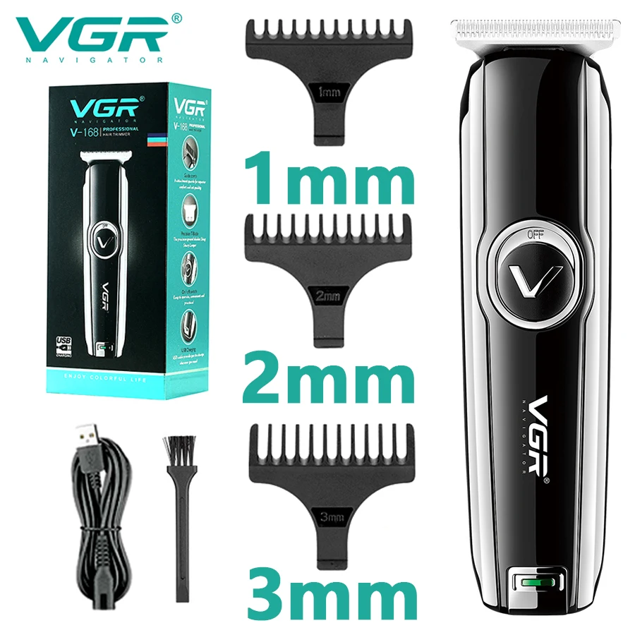 

VGR Hair Clipper Professional Hair Trimmer Mini Haircut Machine Cordless Household Mini Electric Clipper for Men V-168