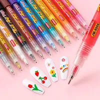 12 Color Nail Art Pen Quick Dry Waterproof Painting Graffiti Acrylic Pen DIY Design Abstract Line Nail Art Beauty Tool Supplies 1