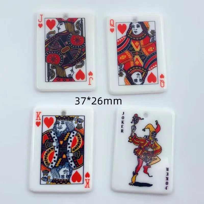 H-Customs Portachiavi Carte Da Gioco – Ciondolo In Bronzo Con Motivo Ace E King - 2