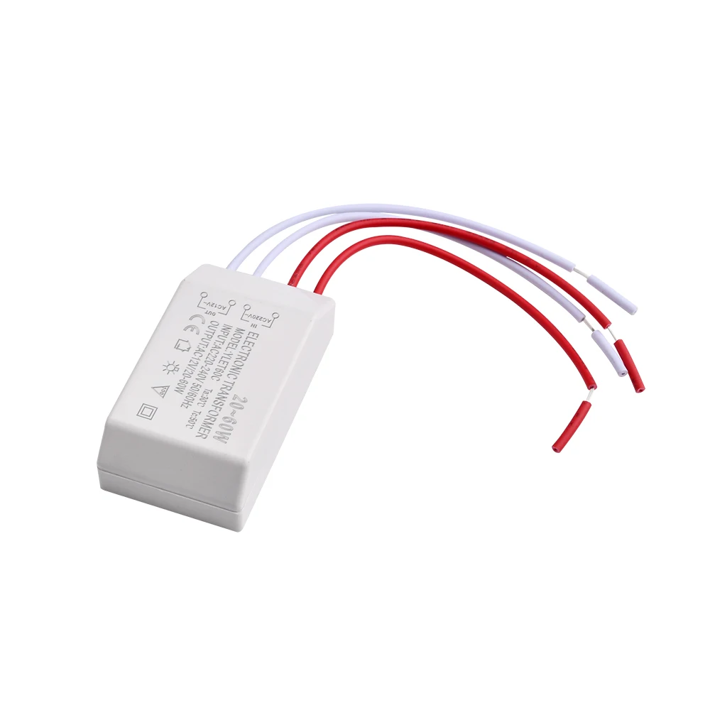 20-60W 220V  AC12V LED 램프 라이트 전자 변압기 어댑터 가정용 고품질 조명기구 변압기
