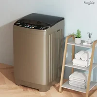 10KG Automatic Washing Machine - For Dormitory and Home. Small Rental Room's Lazy Man's God Washing Machine with Large Capacity. 1