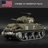 Henglong 3898-1 Metal US M4A3 Main Battle Tank RC Model US Sherman 1:16 Battle Simulation Remote Control Toys Car 1