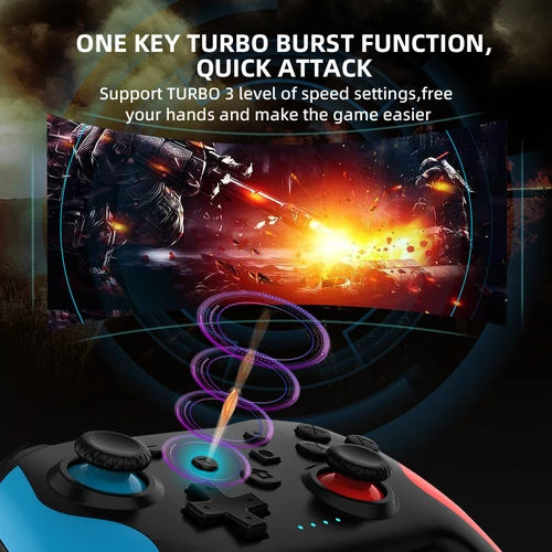 닌텐도 스위치 프로 PC PS3 TV 박스용 오리지널 무선 컨트롤러 BT 조이스틱 게임패드, NFC 전문 지연 없는 게임패드 5