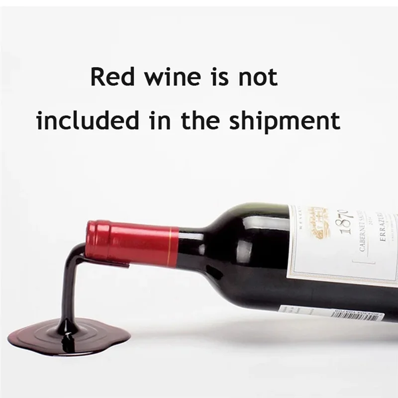 3PCS Unique Tilt Wine Rack Fashionable Wine Storage Holder Bottle Display Stand For Cabinet Decorations Easy Install