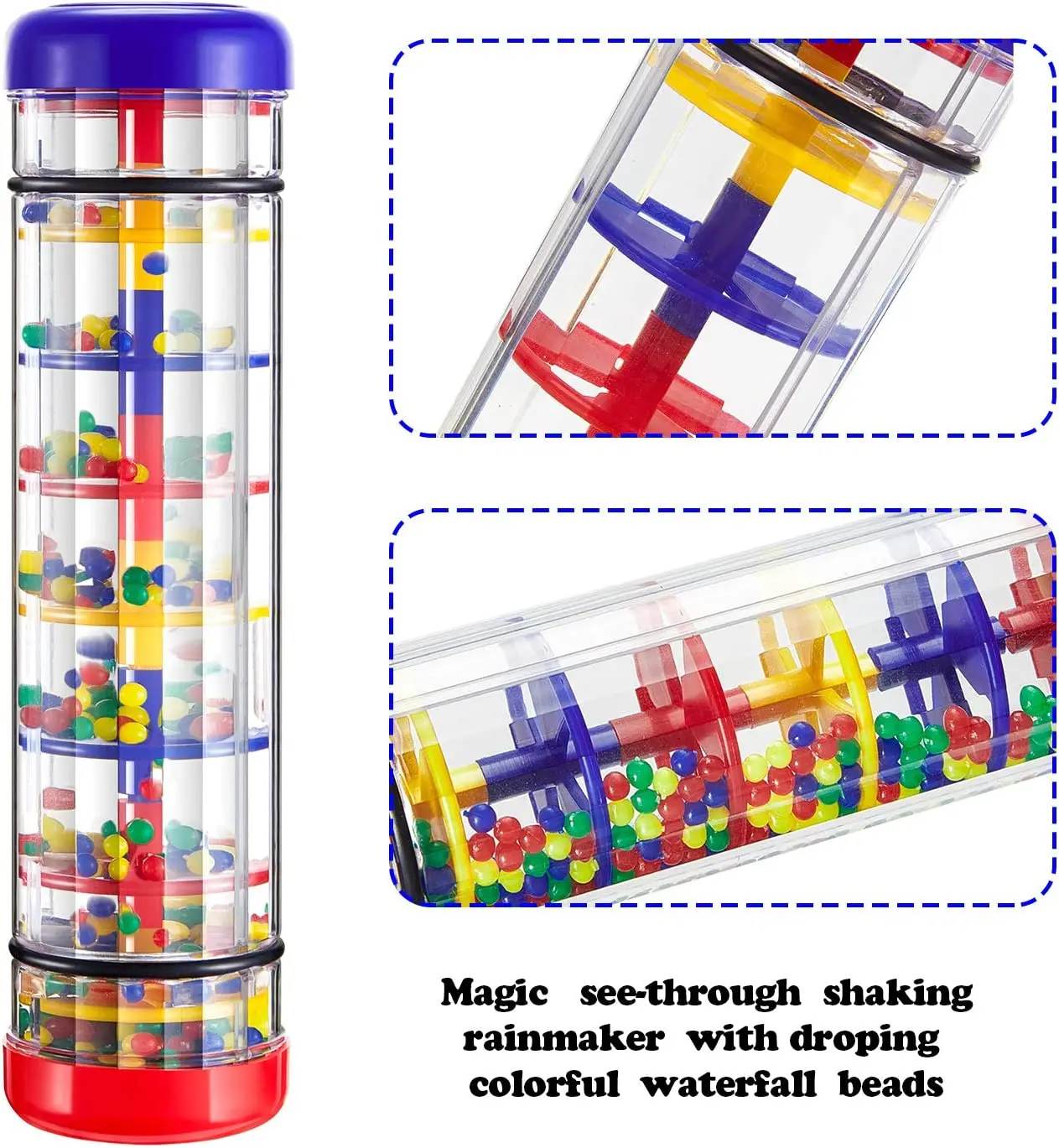 Children's Musical Instruments Toys For Baby 1 2 3 Years Montessori Kids Rain Rattle Tube Shaker Rainmaker Music Sensory Toys early education toys educational toys music toys musical instrument