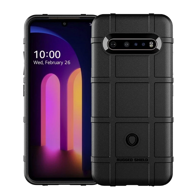 Прочная защита силиконовая Противоударная задняя крышка для LG V60 ThinQ G8X V50S G8S V50 V40 V30S V35 V30 Plus G8 Q70