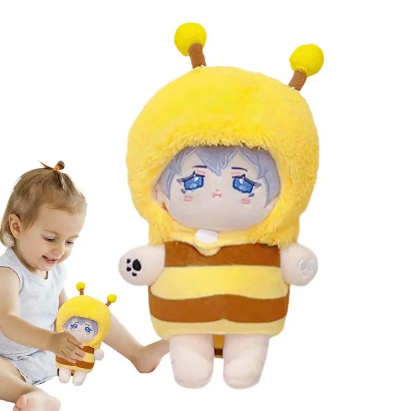 

Honey Bee Plushie Cute Cotton Doll Clothes Lovely Hornet Bee Stuffed Soft Dolls Bee Honey Birthday Gift