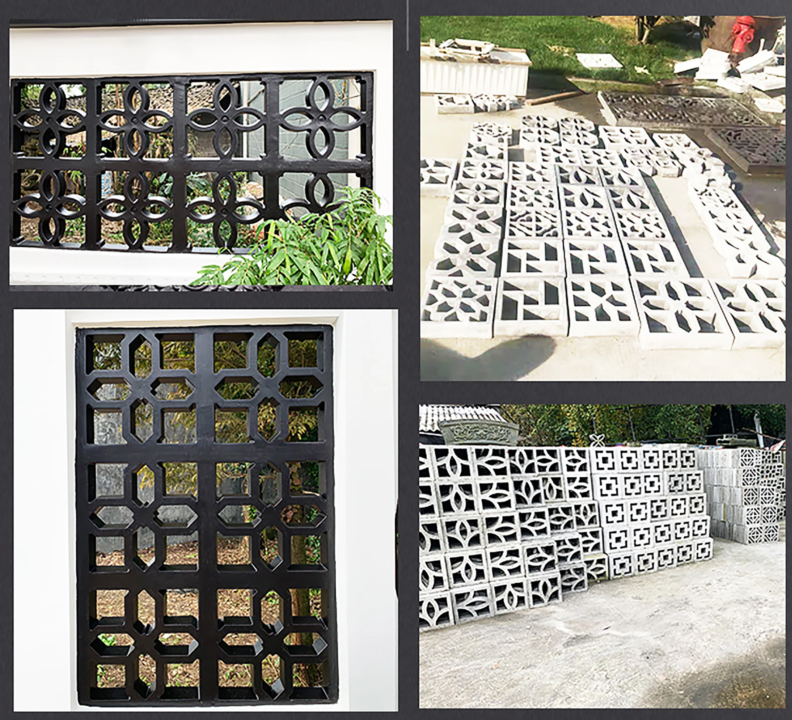 Hollow Diamond Garden Concrete Mold 4