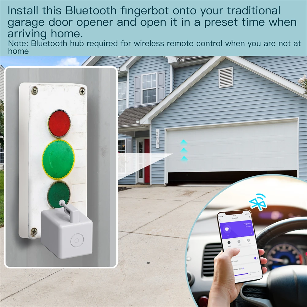 SwitchBot Smart Switch Button Pusher - Bluetooth Fingerbot for Rocker Switch/One-Way  Button, Automatic Light Switch, Timer and APP Control, Works with Alexa  When Paired with SwitchBot Hub (Black): : Industrial & Scientific