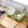 1pc kitchen bowl and plate drain rack, hollow drain, base separation, selected materials, multifunctional storage 2