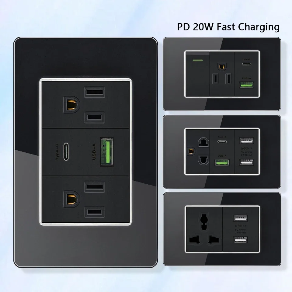 AmericanThaiStandardUSBTypeC20WFastChargingPowerOutletMexico